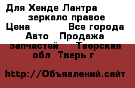 Для Хенде Лантра 1995-99 J2 зеркало правое › Цена ­ 1 300 - Все города Авто » Продажа запчастей   . Тверская обл.,Тверь г.